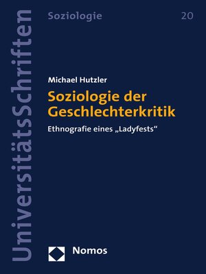 cover image of Soziologie der Geschlechterkritik